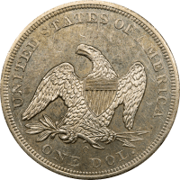 1860-O Seated Liberty Dollar ($1) Reverse Image