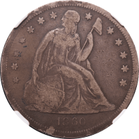 1860-O Seated Liberty Dollar ($1) Obverse Image