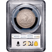 1860-O Seated Liberty Half Dollar (50c) Reverse Slab Image
