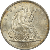 1861-O Seated Liberty Half Dollar (50c) CSA Obverse  Obverse Image