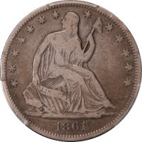 1861-O Seated Liberty Half Dollar (50c) CSA Obverse Obverse Image