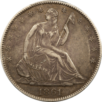 1861-O Seated Liberty Half Dollar (50c) OBVERSE Image