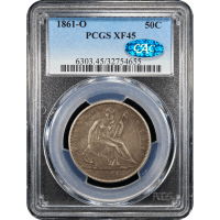 1861-O Seated Liberty Half Dollar (50c) SLAB Image