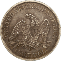 1861-O Seated Liberty Half Dollar (50c) REVERSE Image