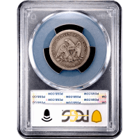 1861-S Seated Liberty Quarter (25c) Reverse Slab Image