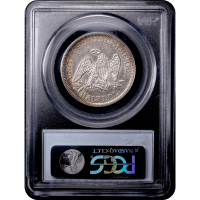 1861 Seated Liberty Half Dollar (50c) Reverse Slab Image