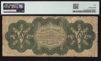 1862 $5 Legal Tender Reverse Image