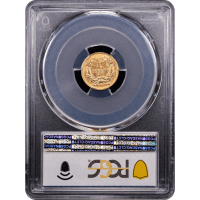 1862 Gold Dollar (G$1) Reverse Slab Image