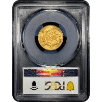 1862 Gold Three Dollars ($3) Reverse Slab Image