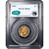 1862 Indian Cent (1c) SLAB Image