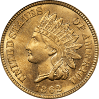 1862 Indian Cent (1c) OBVERSE Image