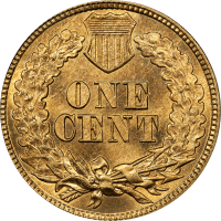 1862 Indian Cent (1c) REVERSE Image