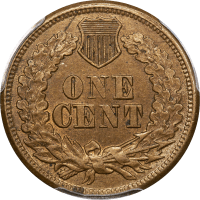 1863 Indian Cent (1c) Reverse Image