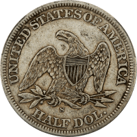 1863-S Seated Liberty Half Dollar (50c) Reverse Image