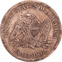 1864-S Seated Liberty Half Dollar (50c) Reverse Image