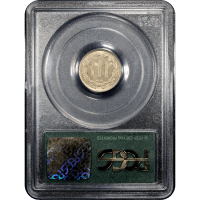 1865 Three Cent Nickel (3CN) OGH Reverse Slab Image