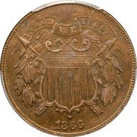 1866 Two Cents (2c) Obverse Image