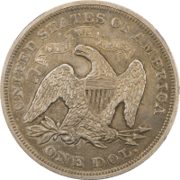 1867 Seated Liberty Dollar ($1) Reverse Image