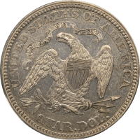 1867 Seated Liberty Quarter (25c) Reverse Image