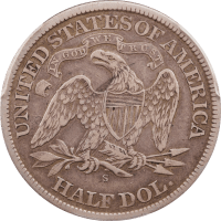 1868-S Seated Liberty Half Dollar (50c) Reverse Image
