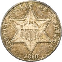1868 Three Cent Silver (3CS) OBVERSE Image