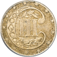 1868 Three Cent Silver (3CS) REVERSE Image