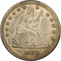 1869-S Seated Liberty Quarter (25c) OBVERSE Image