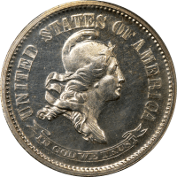 1869 Standard Silver Pattern Dime (10c) J-696 OGH Obverse Image
