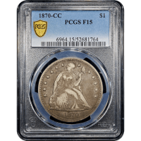 1870-CC Seated Liberty Dollar ($1) SLAB Image