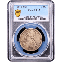 1870-CC Seated Liberty Half Dollar (50c) Obverse Slab Image
