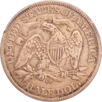 1870-CC Seated Liberty Half Dollar (50c) Reverse Image