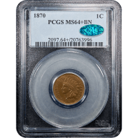 1870 Indian Cent (1c) Obverse Slab Image