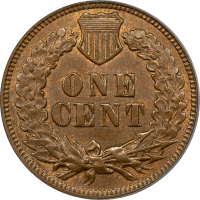 1870 Indian Cent (1c) Reverse Image