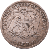 1871-CC Seated Liberty Half Dollar (50c) Reverse Image