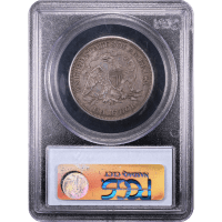 1871-CC Seated Liberty Half Dollar (50c) Reverse Slab Image