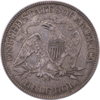 1871-CC Seated Liberty Half Dollar (50c) Reverse Image