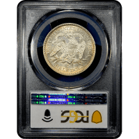 1871-S Seated Liberty Half Dollar (50c) Reverse Slab Image