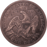 1871 Seated Liberty Dollar ($1) REVERSE Image