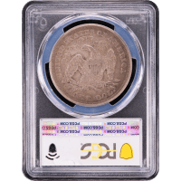 1871 Seated Liberty Dollar ($1) Reverse Slab Image