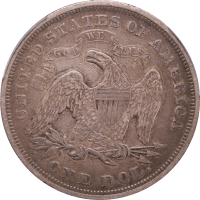 1871 Seated Liberty Dollar ($1) Reverse Image