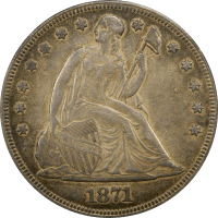 1871 Seated Liberty Dollar ($1) OBVERSE Image