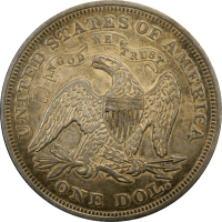 1871 Seated Liberty Dollar ($1) REVERSE Image
