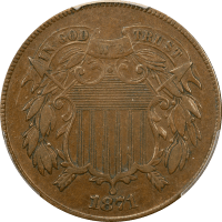1871 Two Cents (2c) OBVERSE Image