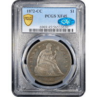 1872-CC Seated Liberty Dollar ($1) Obverse Slab Image