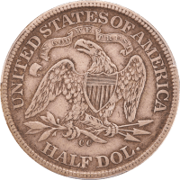 1872-CC Seated Liberty Half Dollar (50c) Reverse Image