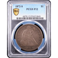1872-S Seated Liberty Dollar ($1) Obverse Slab Image