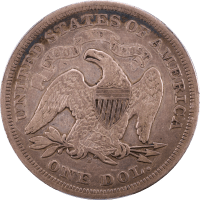 1872-S Seated Liberty Dollar ($1) Reverse Image