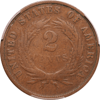 1872 Two Cents (2c) Reverse Image