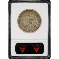 1873-CC Arrows Seated Liberty Half Dollar (50c) Reverse Slab Image
