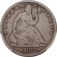 1873-CC Arrows Seated Liberty Half Dollar (50c) Obverse Image